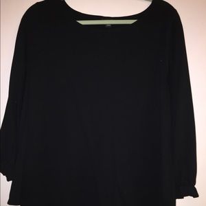 Ann Taylor black long sleeve top